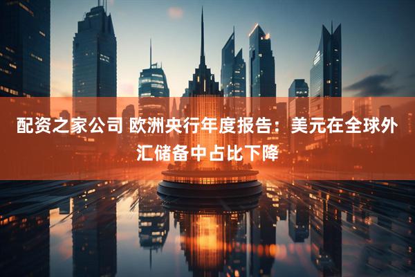 配资之家公司 欧洲央行年度报告：美元在全球外汇储备中占比下降