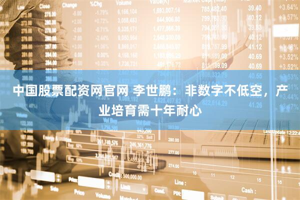 中国股票配资网官网 李世鹏：非数字不低空，产业培育需十年耐心