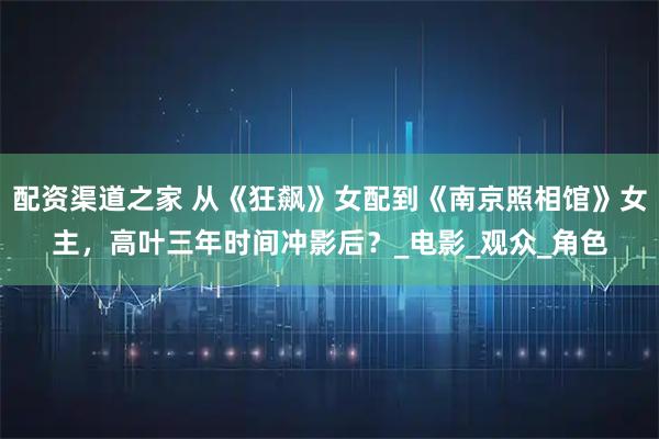 配资渠道之家 从《狂飙》女配到《南京照相馆》女主，高叶三年时间冲影后？_电影_观众_角色